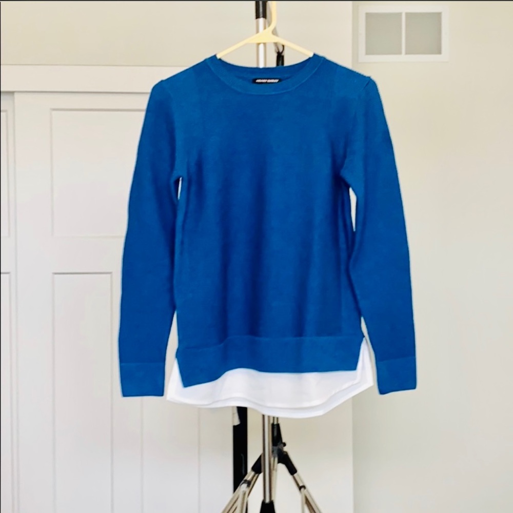 Hilary Radley Sweater With Mock Undershirt (Two-Fer)  size Small